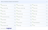 Vashnavi Sweets And Namkeen menu 1