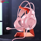 Tai Nghe Chụp Tai Dễ Thương 4 Màu Yinoiao Q7 Gaming Cao Cấp Có Đèn Led Và Mic Chống Ồn - Thmodern