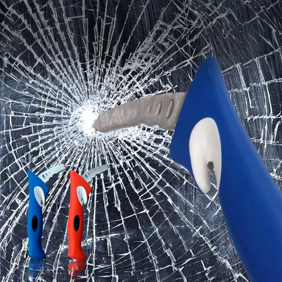 Marteau de sécurité pour voiture multifonction, outil de sauvetage d'urgence, brise-vitre, coupe-ceinture, équipement de survie essentiel