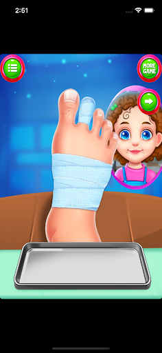 Screenshot Nail foot doctor hospital game