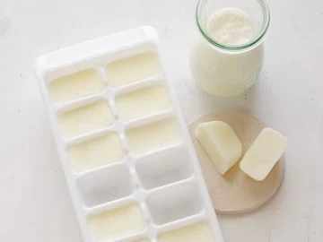 Milk ice cubes