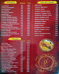 Q2 Quality & Quantity Biryani's menu 1