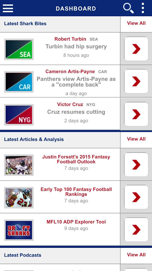 The Draft Sharks App Android Apps on Google Play