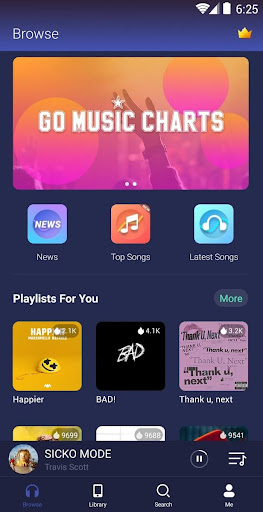 GO Music  -  Free Music, Equalizer, Themes