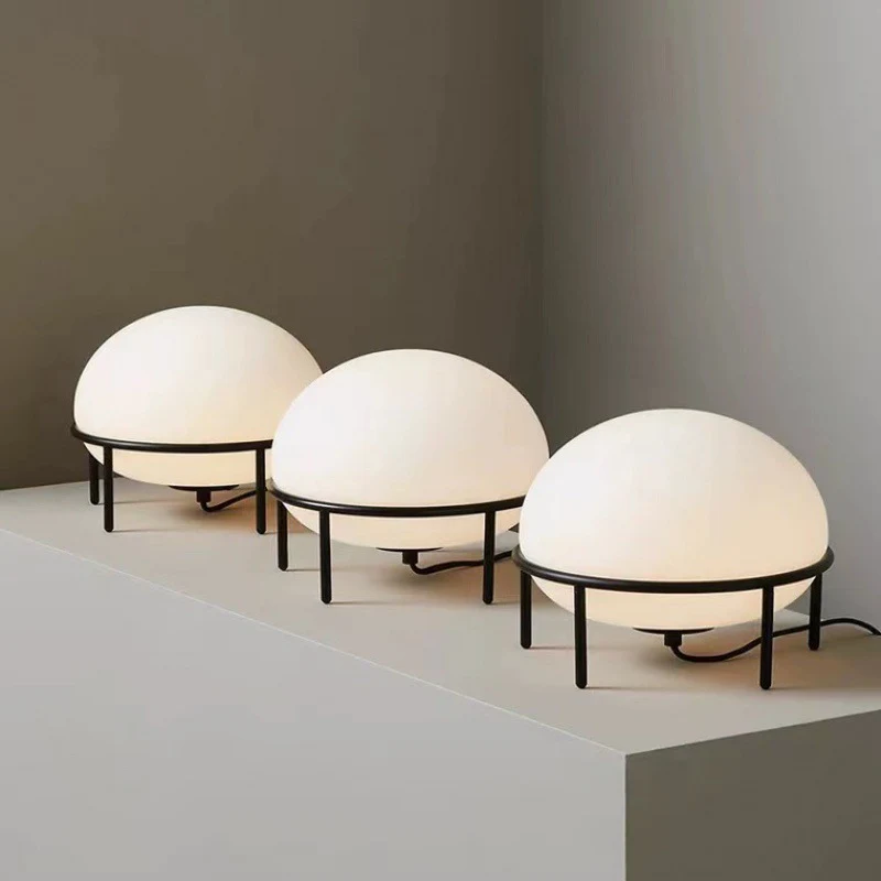 Nordic eenvoudige Japanse stijl glazen bedlamp voor de slaapkamer, creëert een rustgevende sfeer en is perfect voor nachtkastjes.
