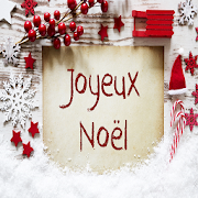 merry christmas and happy new year in french  Icon