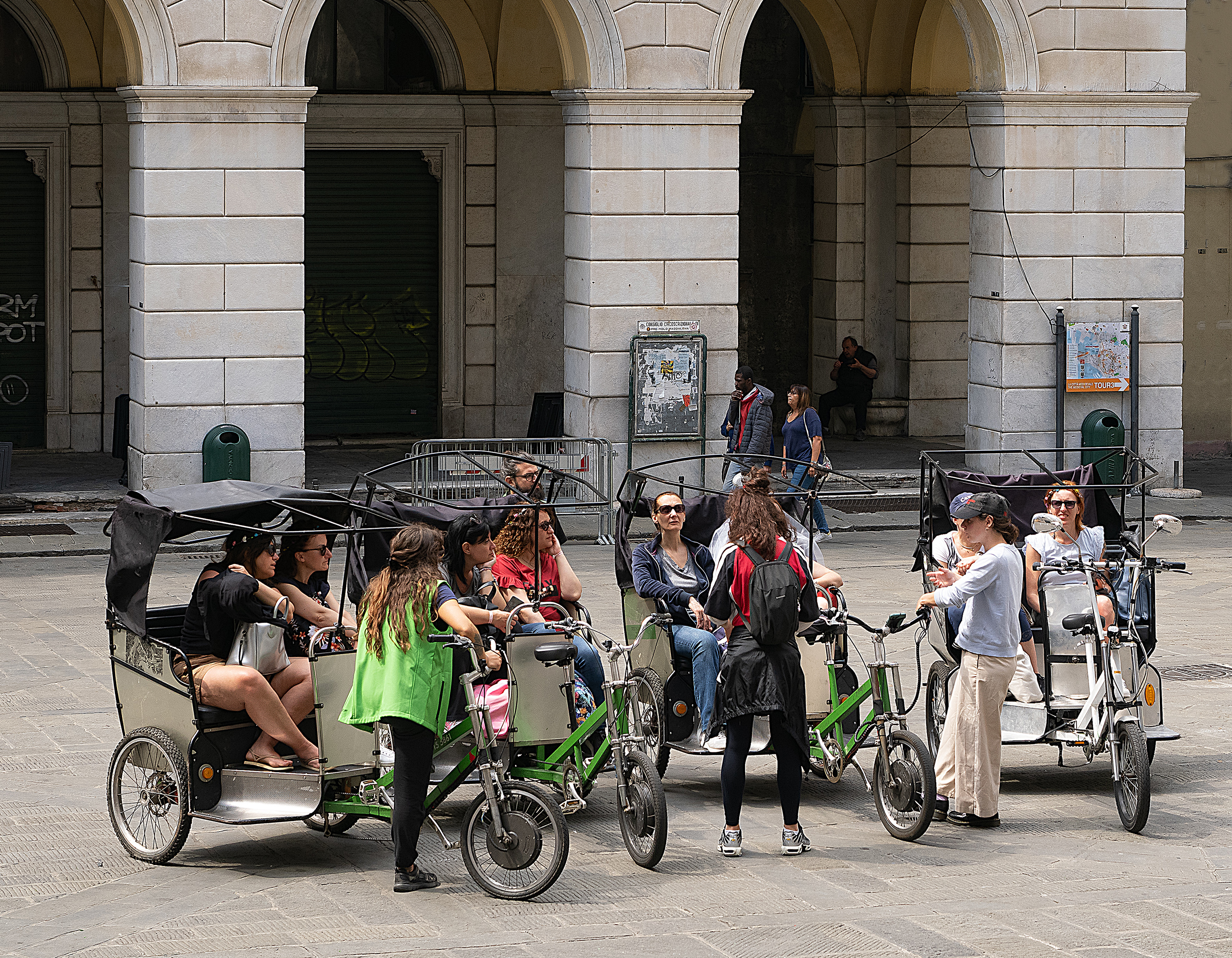 Mezzi ecologici per guide turistiche di embalse