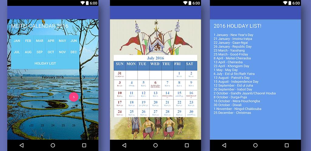 Meitei Calendar Latest version for Android Download APK