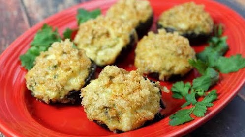 Crab Stuffed Mushrooms - Keto Friendly