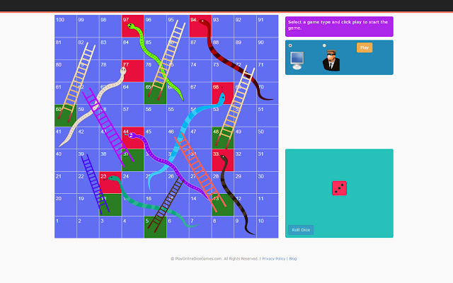 Snakes and Ladders chrome extension