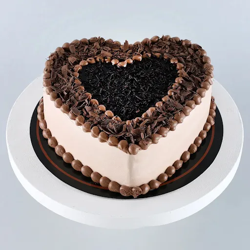 Choco Chip Cake Heart Shape Cake