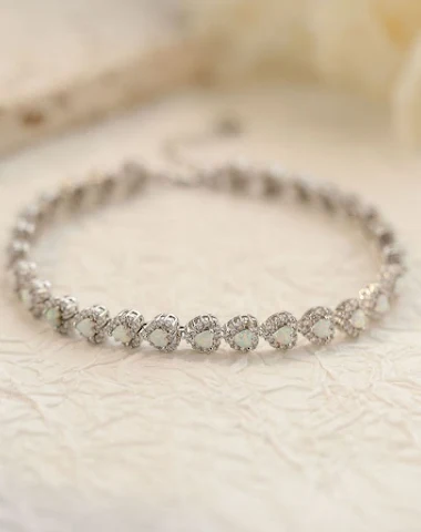 925 Sterling zilveren hartvormige d - 1