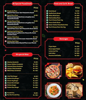 99Pizza.com menu 