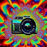 Psychedelic camera icon