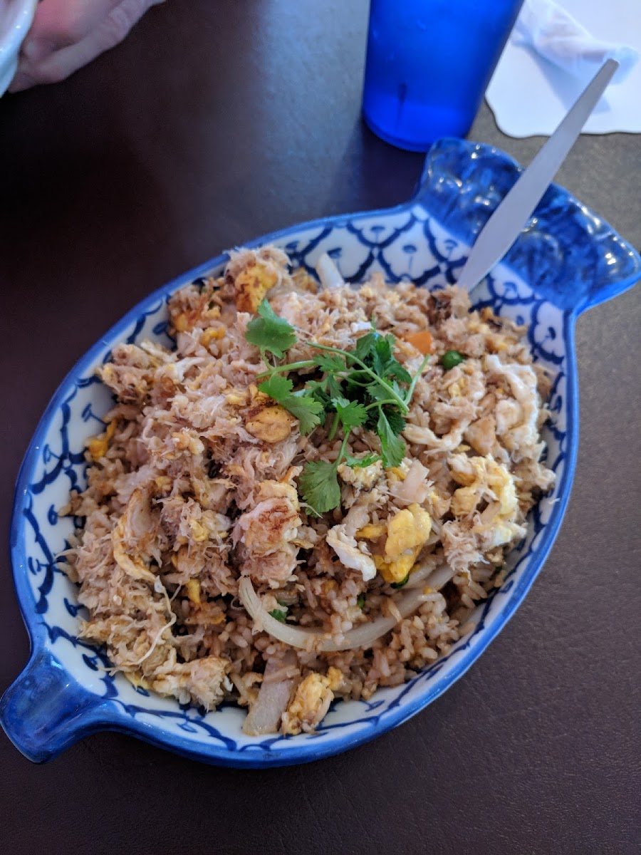 GF blue crab fried rice