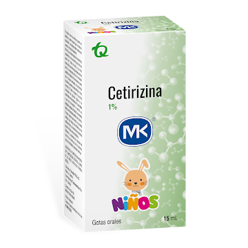 Cetirizinna Niños MK 1% Gotas Frasco x 15 ml  