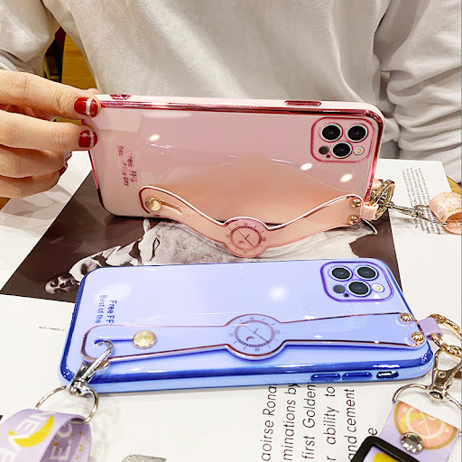 Title 1, Electroplated Mobile Phone Case with 6D Wristba...