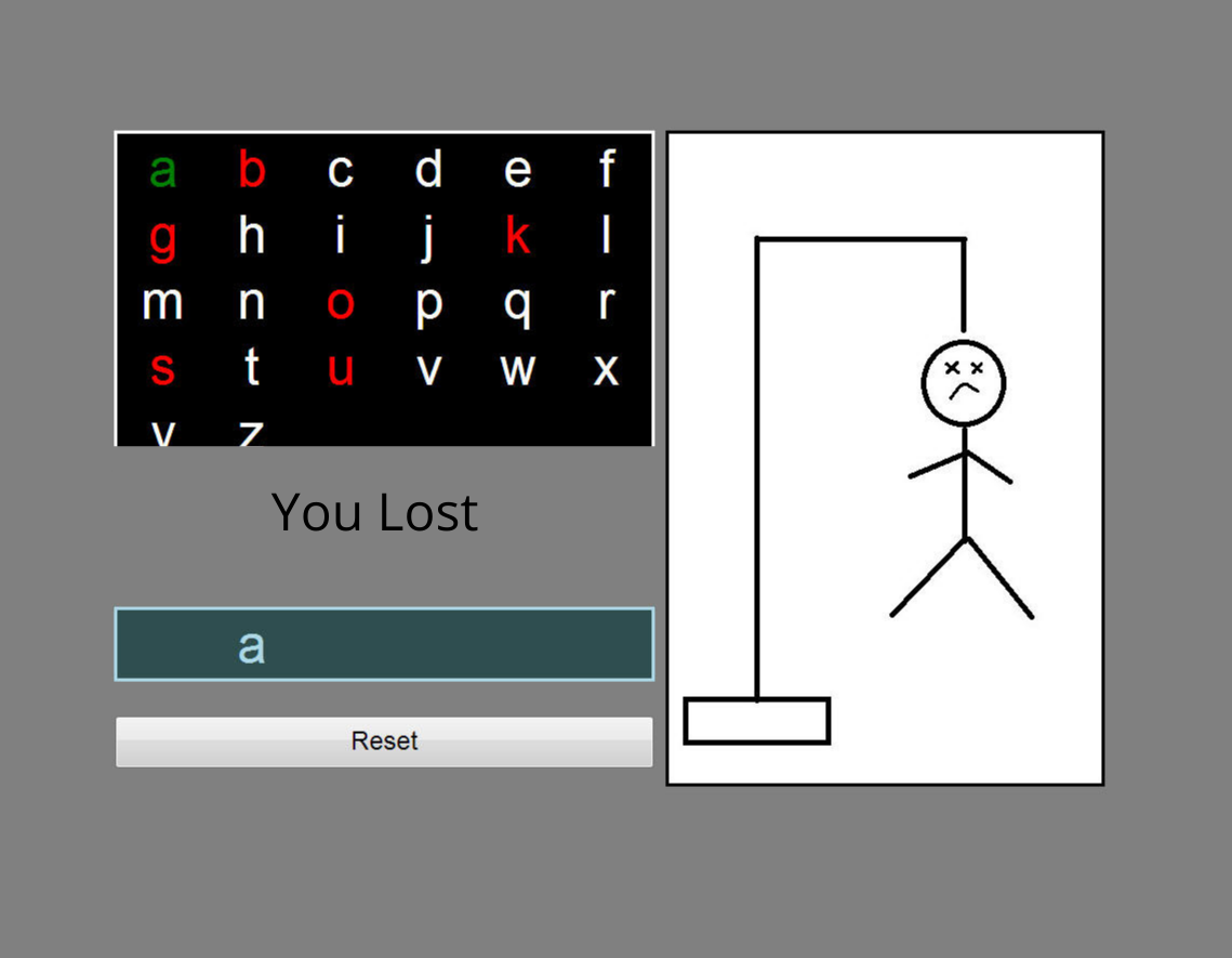 JavaScript Hangman game