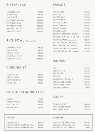 Bishan Ji's Cafe & Restaurant menu 3