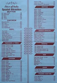 Voice Of India Restaurant menu 5