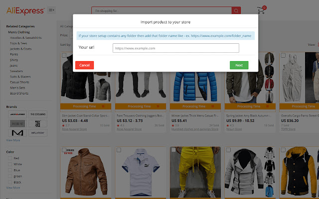 Opencart AliExpress Importer