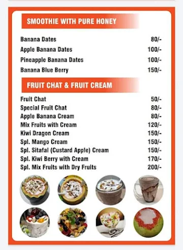 Unity Fresh Fruits menu 