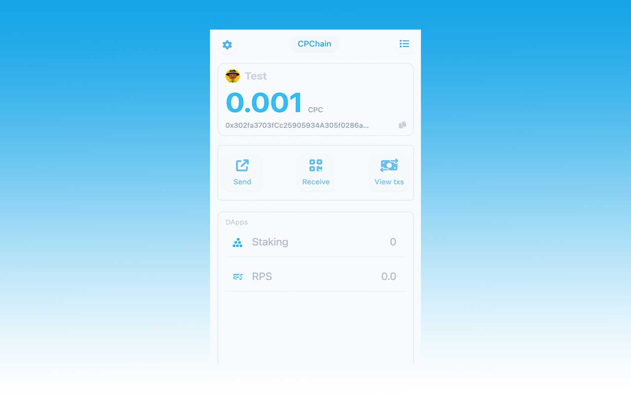 CPChain Wallet Preview image 1