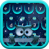 Cute Night Owl - Keyboard Theme