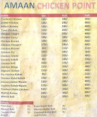 Aman Chicken Point menu 2