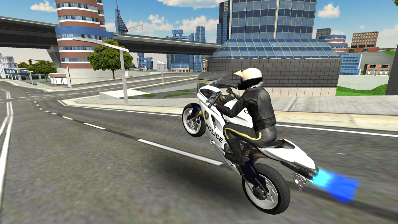   Police Bike City Simulator- 스크린샷 