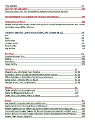 Tandoori Flames menu 2