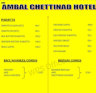 Ambal Chettinadu Hotel menu 2