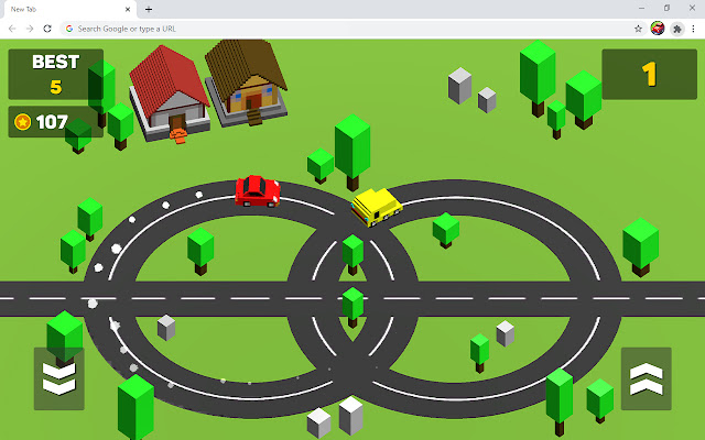 Circle Car Drive Game chrome extension