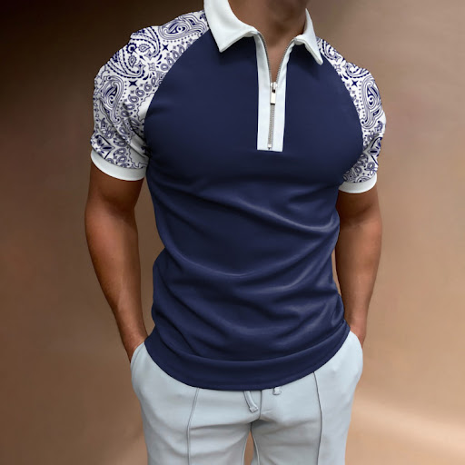 Title 4, New Mens Digital Print Casual Short Sleeve Shi...