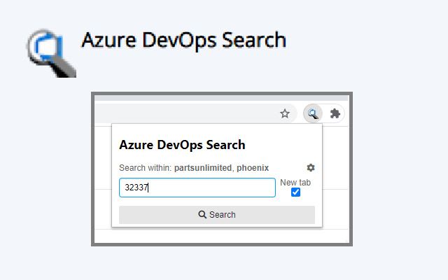 Azure DevOps Search chrome extension