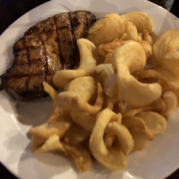 Grilled chicken with double fries