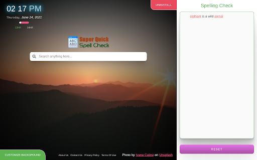 Super Quick Spell Check Extension