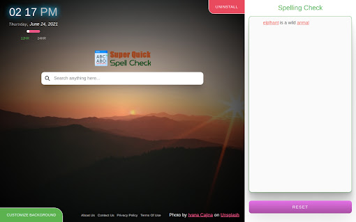 Super Quick Spell Check Extension