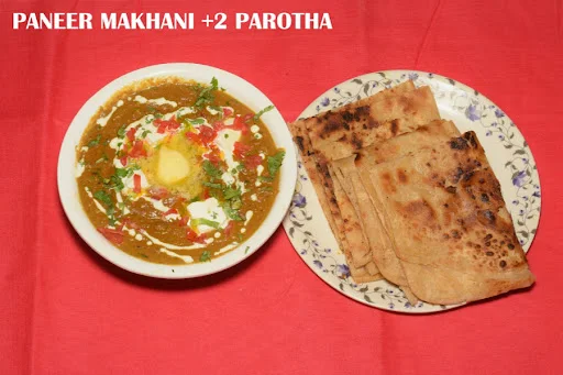 Paneer Makhani+2 Plain Paratha