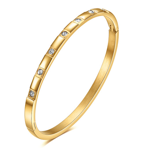 Title 8, Fashion Couple Bracelet with Inlaid Zirconium, ...