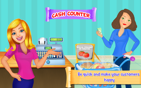 Supermarket Cash Register Sim: Manager & Cashier banner