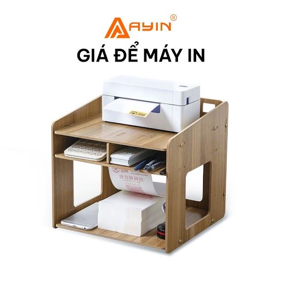 Kệ Giá Gỗ Để Máy In, Giá Đựng Đồ Văn Phòng Phẩm