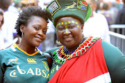 Joy 'Mama Joy' Chauke attends a function for the Springboks.
