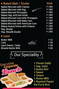 Anand Snacks menu 1