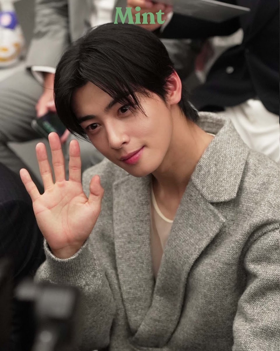 Cha Eun-Woo leaves for Paris Fashion Week in Dior