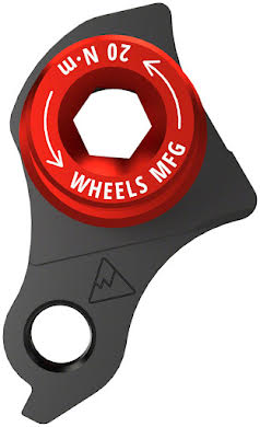 Wheels MFG Universal Derailleur Hanger - 404-1, For Frames designed to accept SRAM UDH, Black/Red alternate image 0