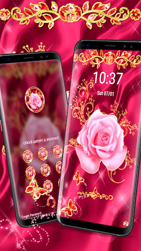 Silk Gold  Rose Theme