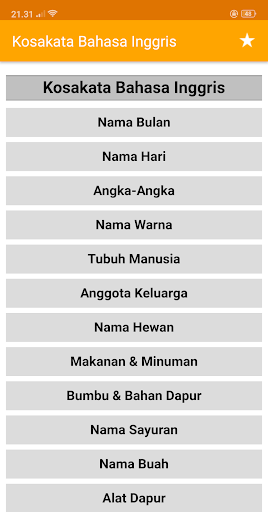 Kosakata Bahasa Inggris Lengkap Offline