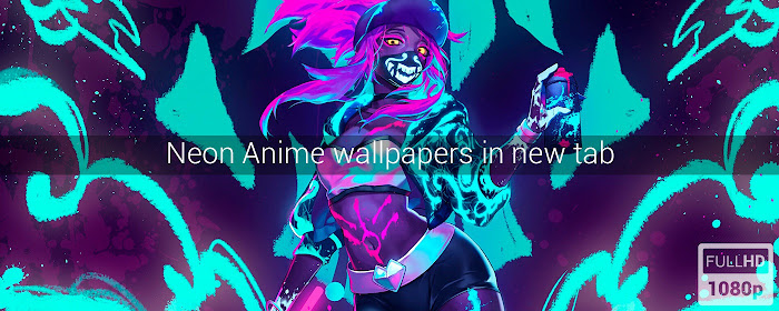 Neon Anime Wallpapers New Tab marquee promo image