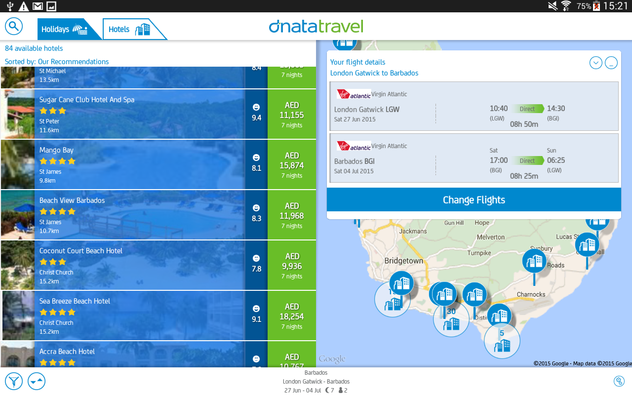 dnata travel hotel login